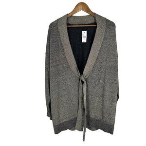 Lane Bryant Womens Long Sleeve Classic Tie-Front Shine Cardigan Size 18/20
